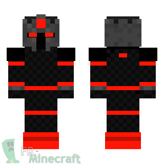 Aperçu de la skin Minecraft Guerrier sombre