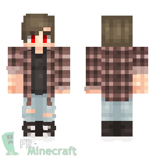 Aperçu de la skin Minecraft Paysan chemise à carreaux