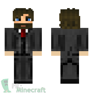 Aperçu de la skin Minecraft Homme en costume