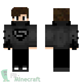 Aperçu de la skin Minecraft Garçon pull Superman