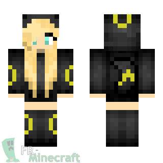 Aperçu de la skin Minecraft Fille deguisée en Noctali