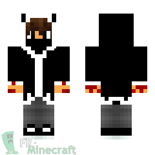 Aperçu de la skin Minecraft Garçon mains en sang