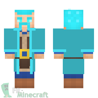 Aperçu de la skin Minecraft Sorcier de glace - Clash Royale