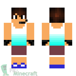 Aperçu de la skin Minecraft Garçon joggeur