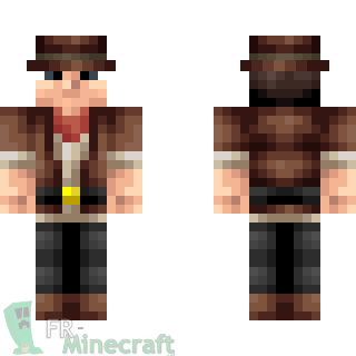 Aperçu de la skin Minecraft Cow Boy