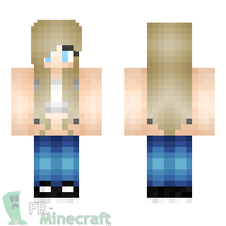 Aperçu de la skin Minecraft Fille décontractée