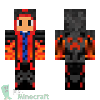 Aperçu de la skin Minecraft Garçon du feu