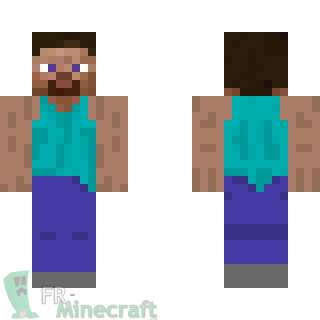 Aperçu de la skin Minecraft Steve en marcel