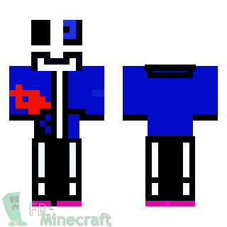 Aperçu de la skin Minecraft Sans - Undertale Genocide