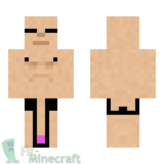 Aperçu de la skin Minecraft Homme nu