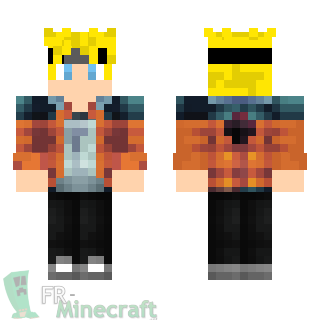 Aperçu de la skin Minecraft Boruto Uzumaki - Naruto