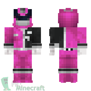 Aperçu de la skin Minecraft Power rangers spd rose