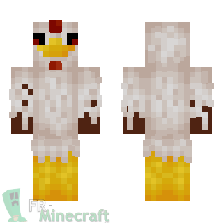 Aperçu de la skin Minecraft Garçon métisse déguisé en Poule cannibale