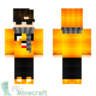 Aperçu de la skin Minecraft Garçon pull et écharpe