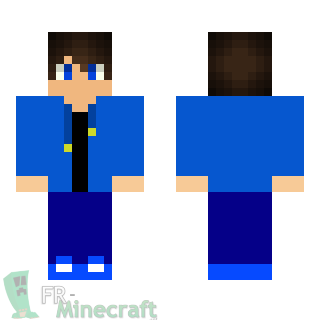 Aperçu de la skin Minecraft Garçon brun