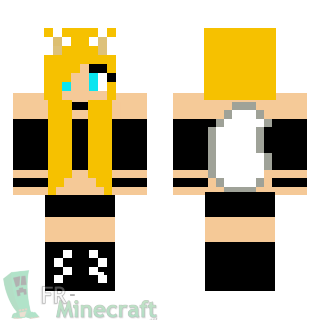 Aperçu de la skin Minecraft Fille blonde