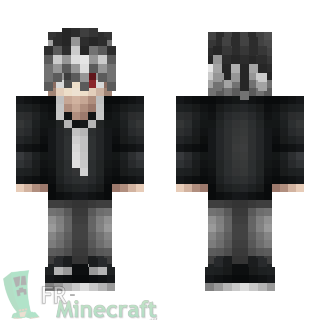 Aperçu de la skin Minecraft Haise Sasaki - Tokyo Ghoul Re