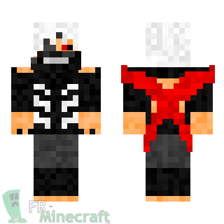 Aperçu de la skin Minecraft Ken Kaneki - Tokyo Ghoul