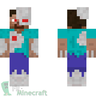 Aperçu de la skin Minecraft Steve Cyborg