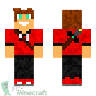 Aperçu de la skin Minecraft Garçon brun