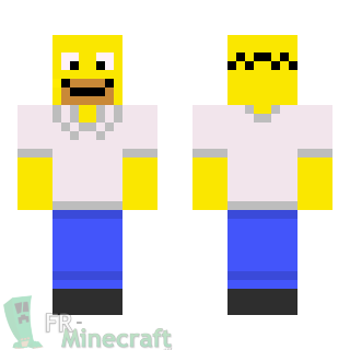 Aperçu de la skin Minecraft Homer Simpson - Les Simpson