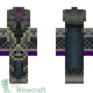 Aperçu de la skin Minecraft Lich King - WoWt: Wrath of the Lich King  