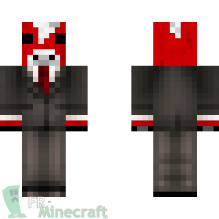 Aperçu de la skin Minecraft Vachampignon en costume