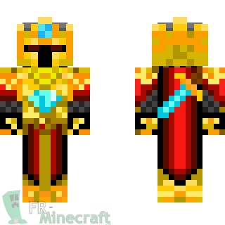 Aperçu de la skin Minecraft Chevalier diamand