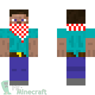 Aperçu de la skin Minecraft Steve Cow Boy