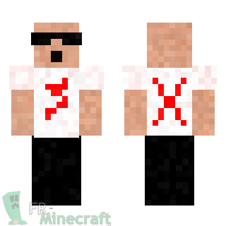 Aperçu de la skin Minecraft Garçon lunette de soleil