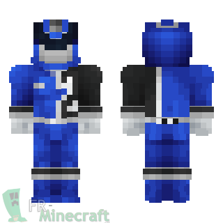 Aperçu de la skin Minecraft Power rangers Spd bleu