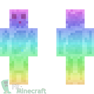 Aperçu de la skin Minecraft Slime Arc-en-ciel