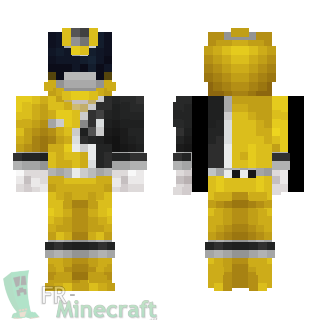 Aperçu de la skin Minecraft Power rangers Spd jaune