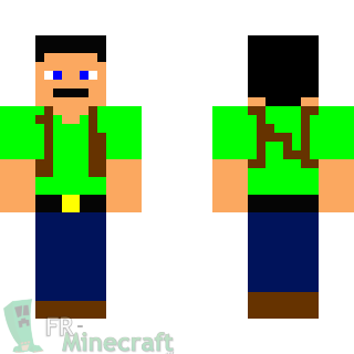 Aperçu de la skin Minecraft Nathan Drake - Uncharted