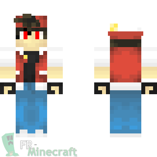 Aperçu de la skin Minecraft Sacha - Pokemon