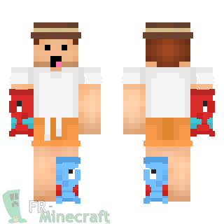 Aperçu de la skin Minecraft Homme poissons