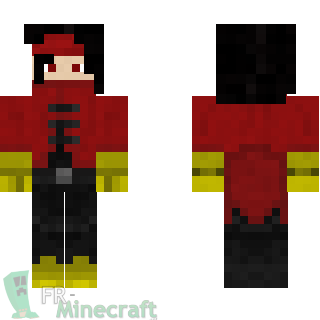 Aperçu de la skin Minecraft Vincent Valentine - Final Fantasy VII