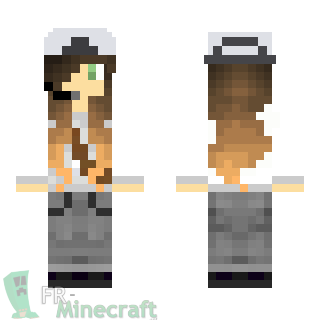 Aperçu de la skin Minecraft Fille brune