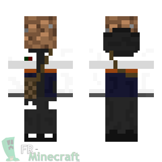 Aperçu de la skin Minecraft Homme en terre