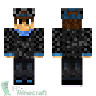 Aperçu de la skin Minecraft Garçon avec casquette