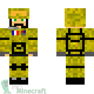 Aperçu de la skin Minecraft Soldat du désert