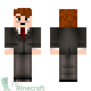 Aperçu de la skin Minecraft Homme d'affaires malade