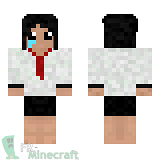 Aperçu de la skin Minecraft Fille qui pleure