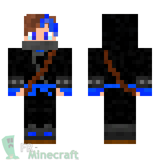 Aperçu de la skin Minecraft Ninja Bleu