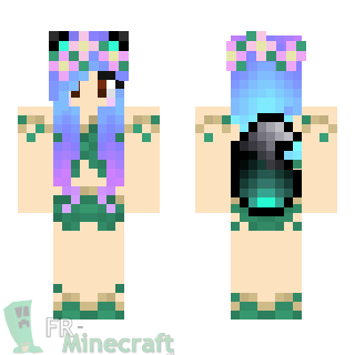 Aperçu de la skin Minecraft Fille de la nature