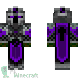 Aperçu de la skin Minecraft Chevalier violet