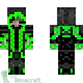 Aperçu de la skin Minecraft Magicien vert