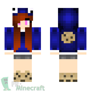 Aperçu de la skin Minecraft Fille déguisée en monstre