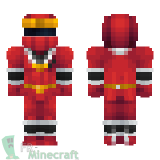 Aperçu de la skin Minecraft power rangers mighty morphin alien red