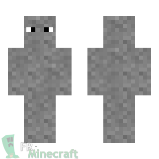 Aperçu de la skin Minecraft Homme de pierre au yeux exorbité